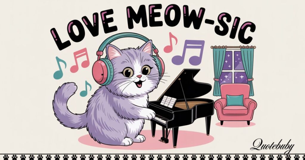 20. Love Meow-sic: Musical Quotes for Cat Lovers 🎶😻
