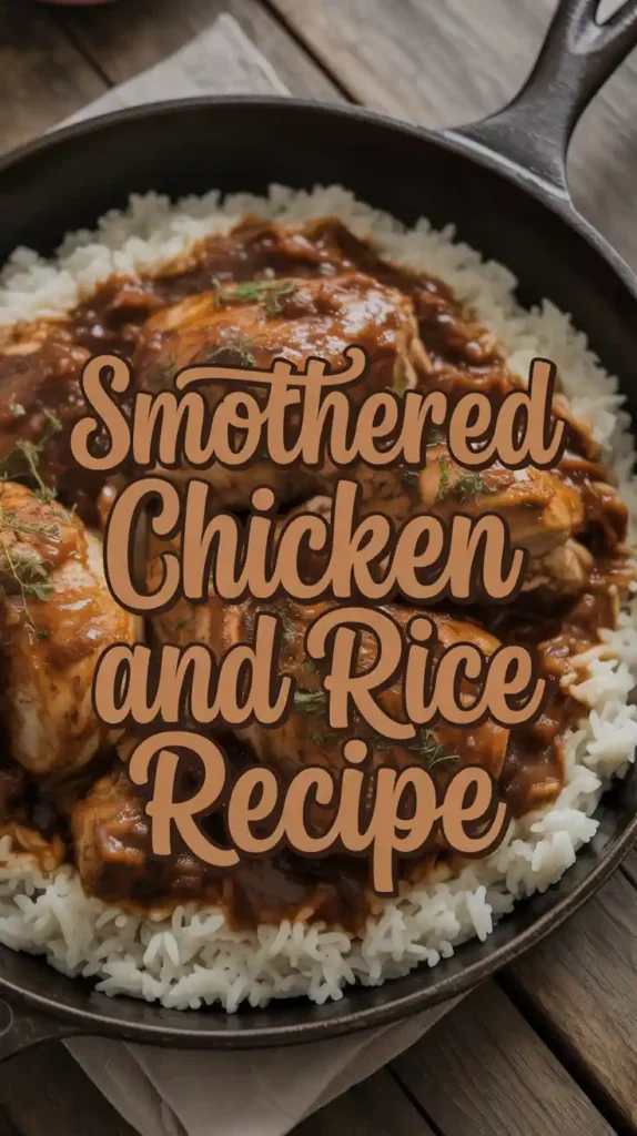 Smothered Chicken and Rice recipe