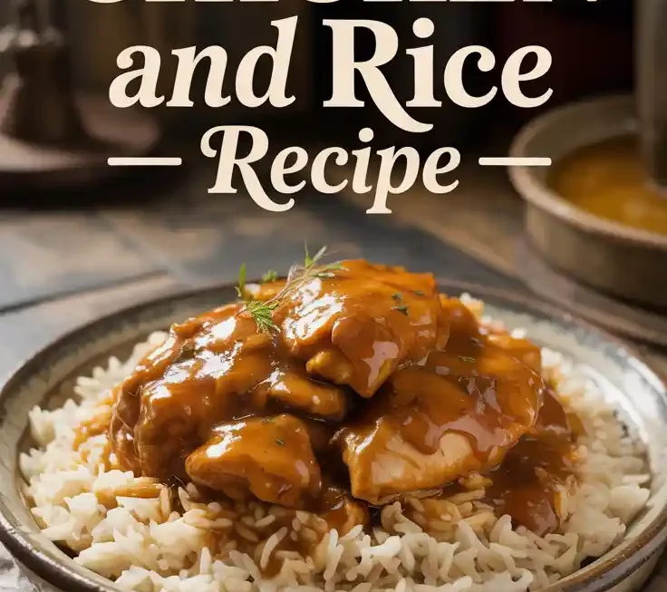 Smothered Chicken and Rice recipe