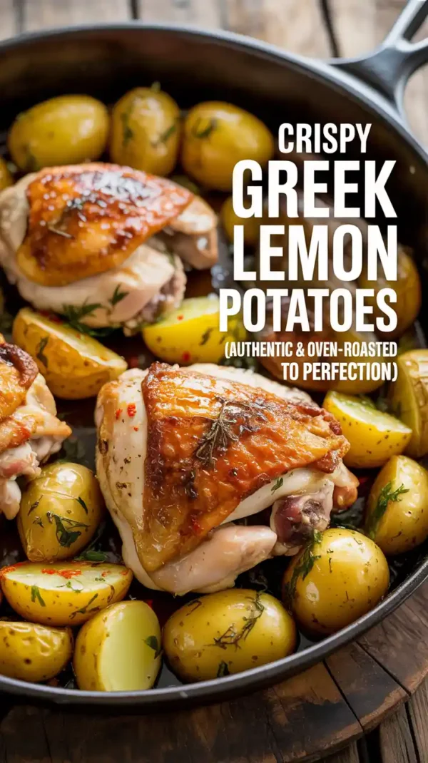 Crispy Greek Lemon Potatoes (Authentic & Oven-Roasted to Perfection!)