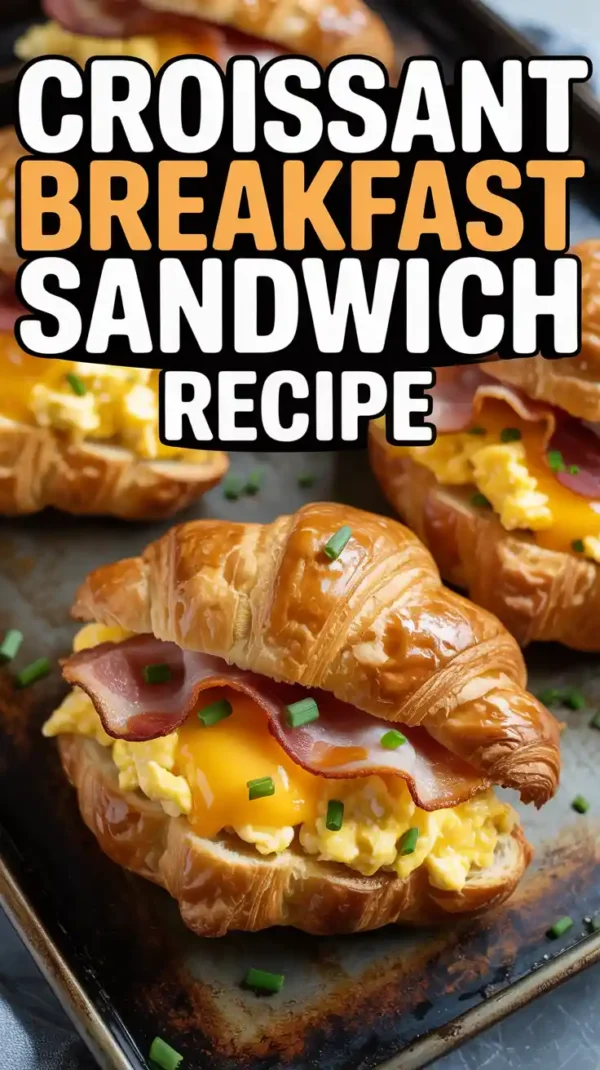 Croissant Breakfast Sandwich Recipe (Ready in 15 Minutes!)