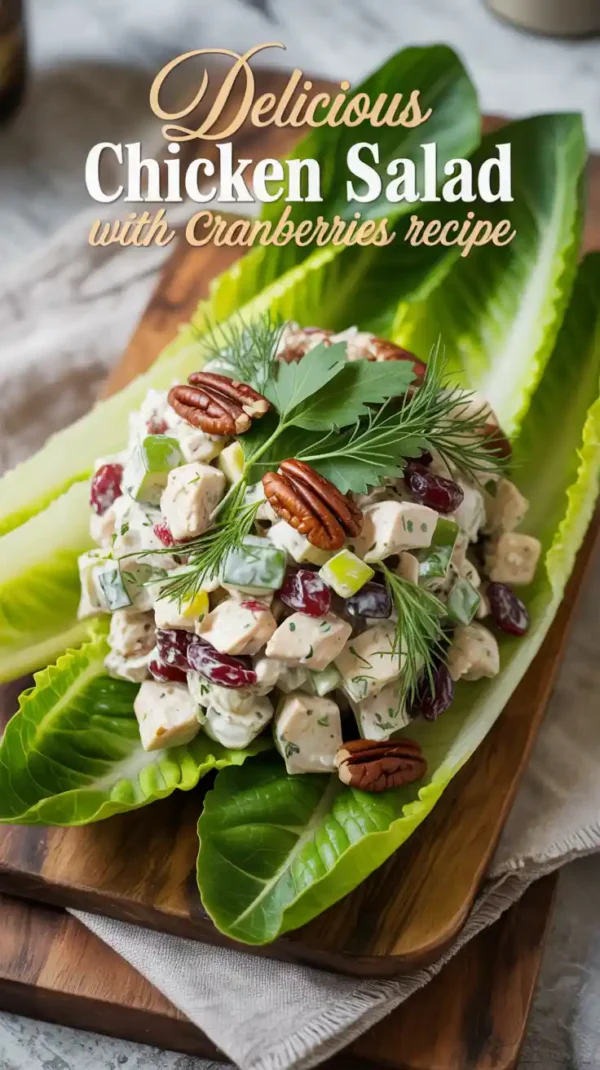 Delicious Chicken Salad with Cranberries (Easy, Creamy & Healthy!)
