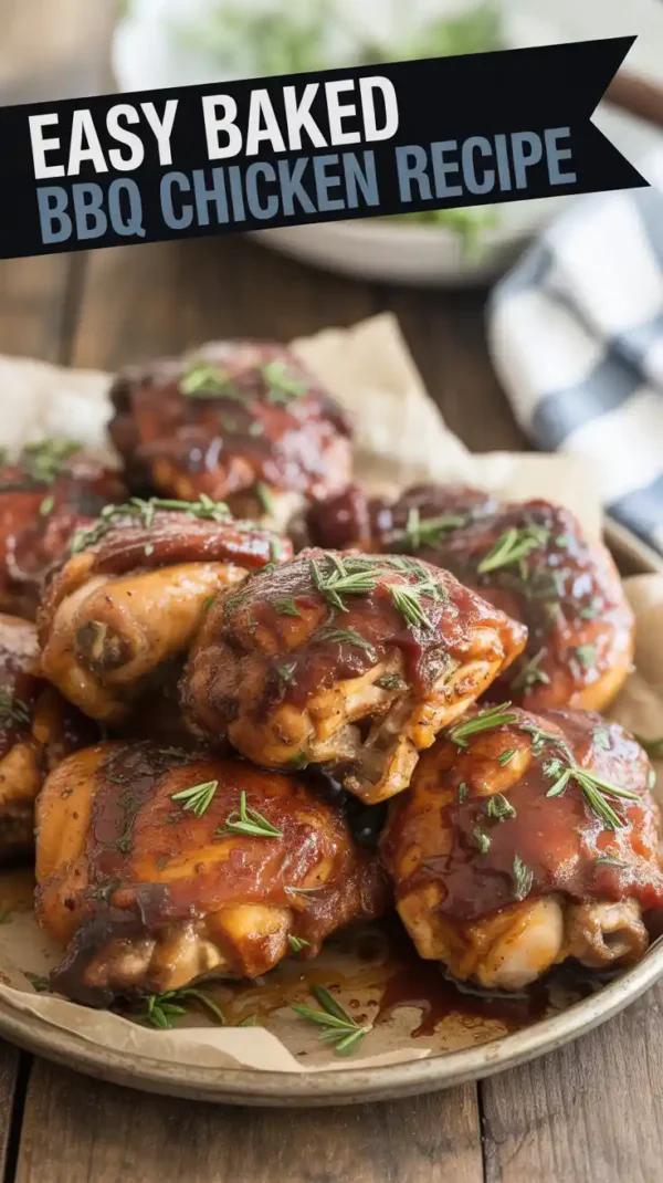 Easy Baked BBQ Chicken Recipe (2025): Juicy, Sticky & Oven-Perfect Every Time