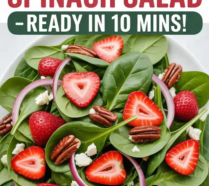 Fresh Strawberry Spinach Salad