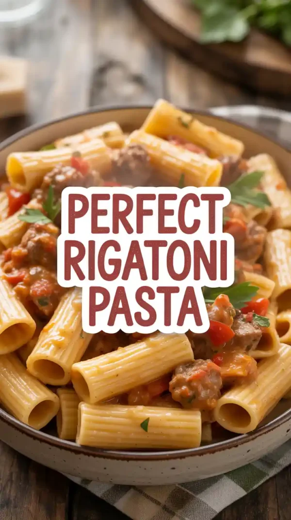 Make Perfect Rigatoni Pasta (Restaurant-Worthy Recipe You’ll Love)