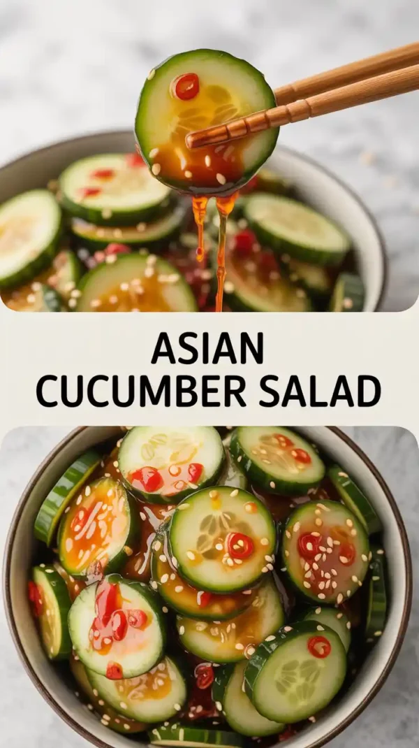 🥒 Asian Cucumber Salad with Sesame Dressing: Crunchy, Refreshing & Totally Addictive!