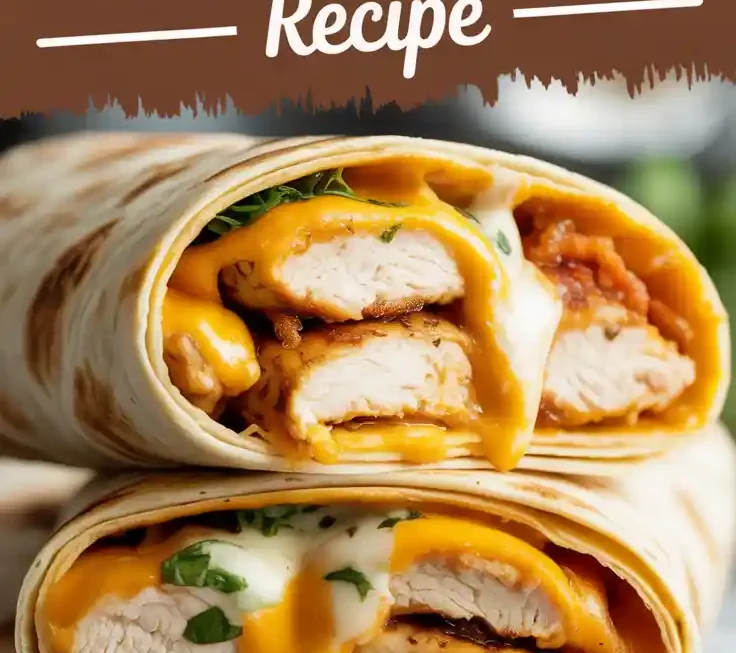 Cheesy Garlic Chicken Wraps Recipe