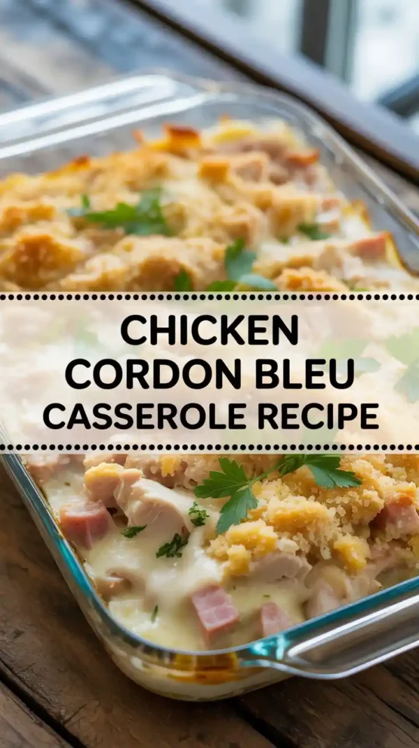 Creamy Chicken Cordon Bleu Casserole Recipe