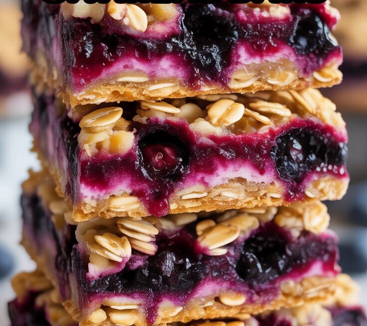 Homemade Blueberry Oatmeal Bars