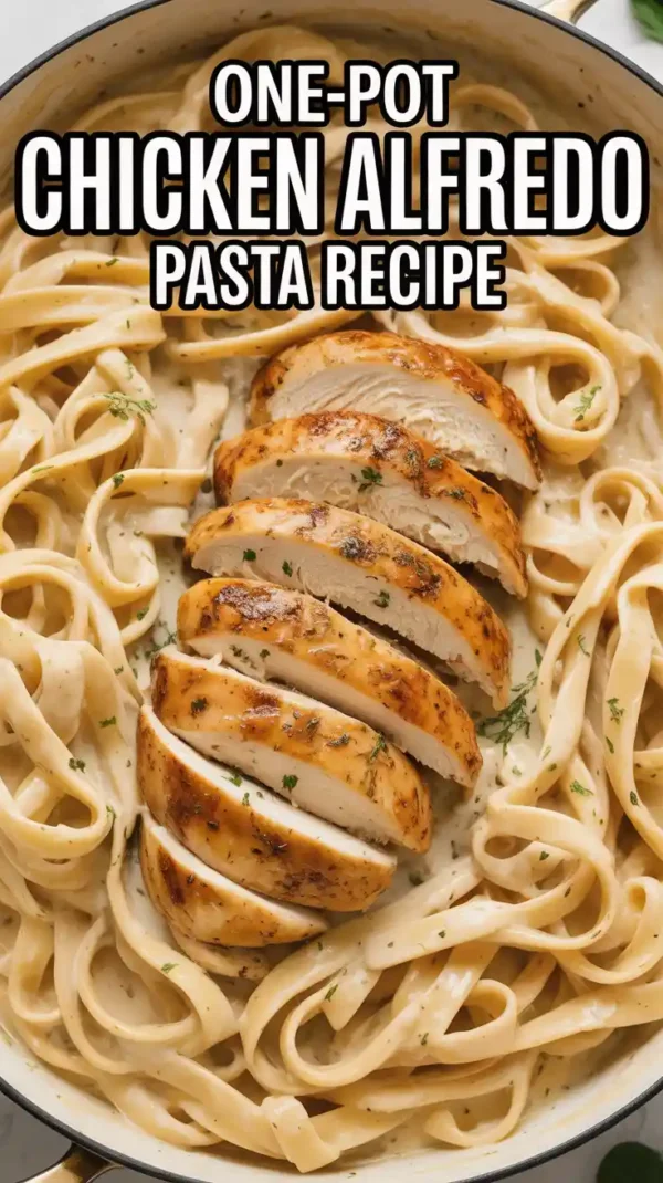 Easy One-Pot Chicken Alfredo Pasta Recipe (Creamy & Delicious in 30 Minutes!)