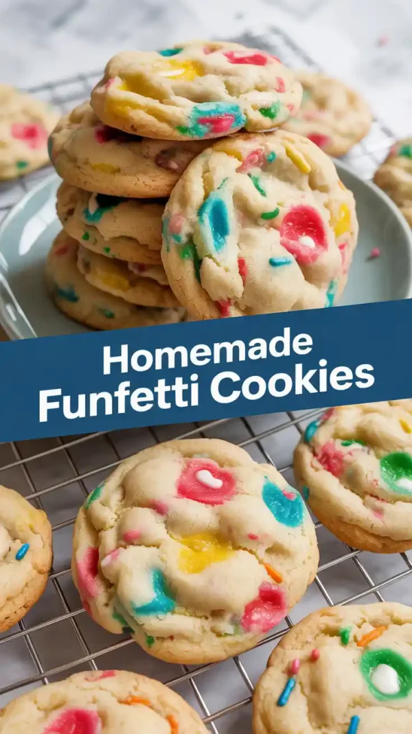 Homemade Funfetti Cookies Recipe: Soft, Chewy & Colorful Treats