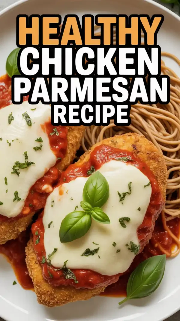Healthy Chicken Parmesan Recipe (Crispy, Cheesy & Better-For-You!)