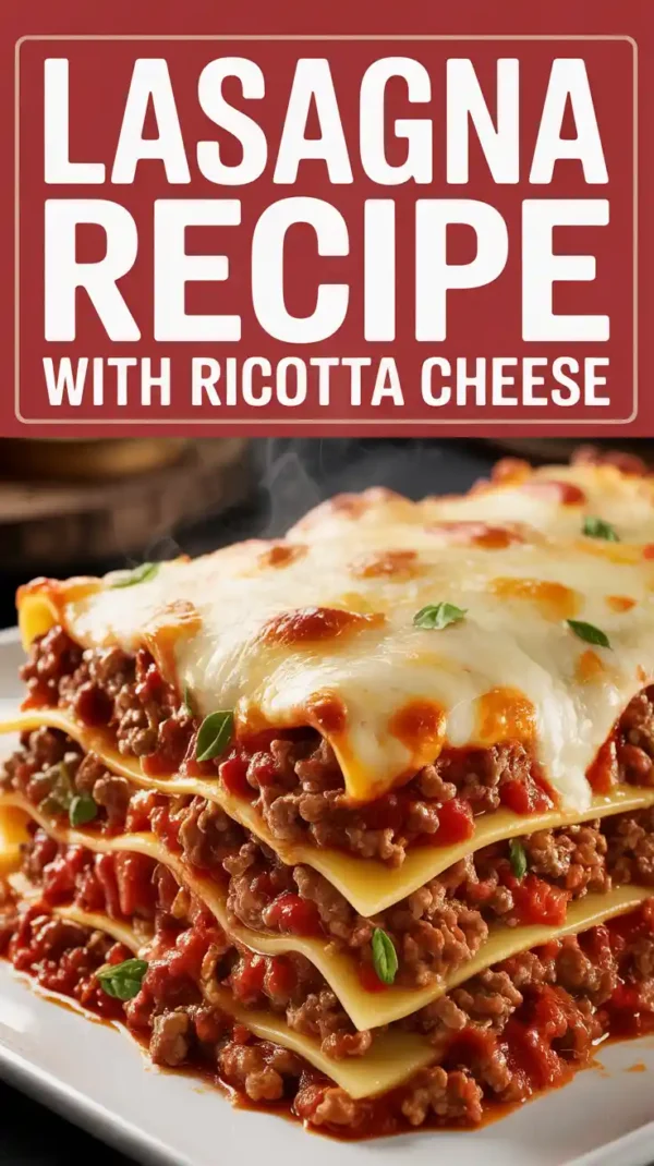 Homemade Lasagna Recipe with Ricotta Cheese (Classic Italian Comfort Food)