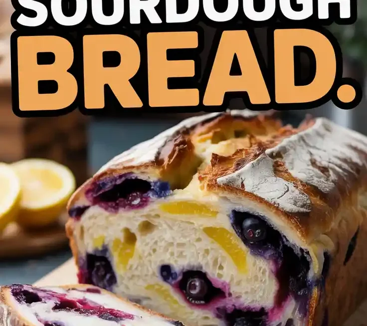 Lemon Blueberry Sourdough Bread Recipe