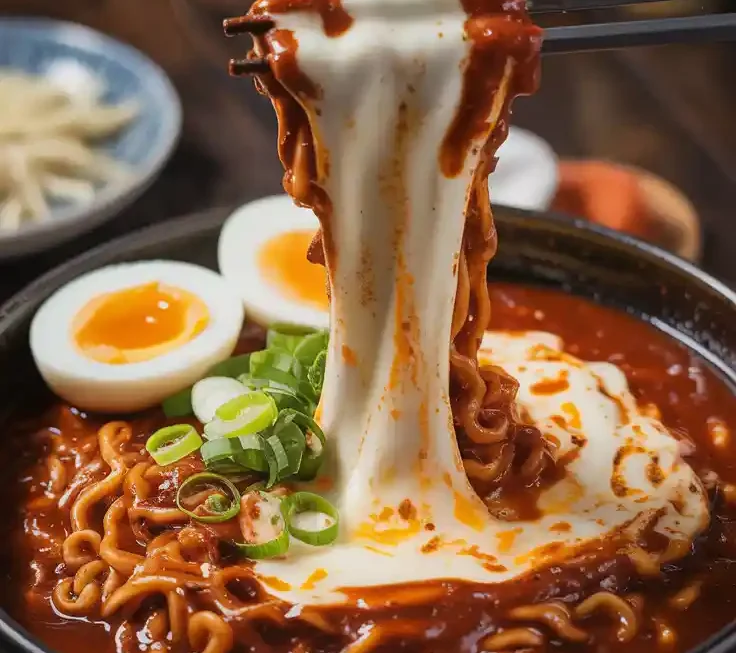 Cheesy Buldak Ramen Recipe