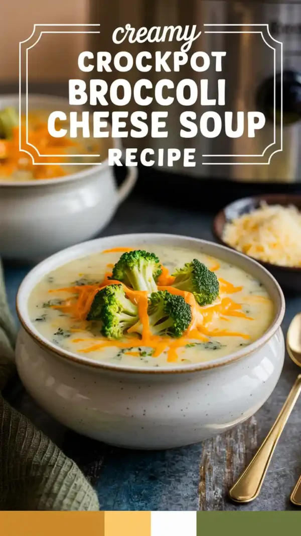 🥣 Creamy Crockpot Broccoli Cheese Soup Recipe (2025)