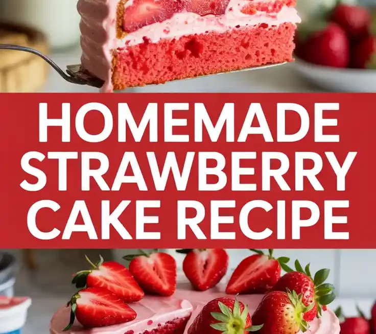 Homemade Strawberry Cake Recipe