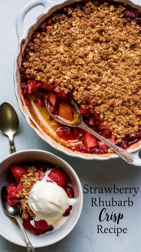 🍓 Strawberry Rhubarb Crisp Recipe (2025): Sweet, Tart & Comforting Perfection