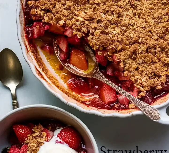 Strawberry Rhubarb Crisp Recipe