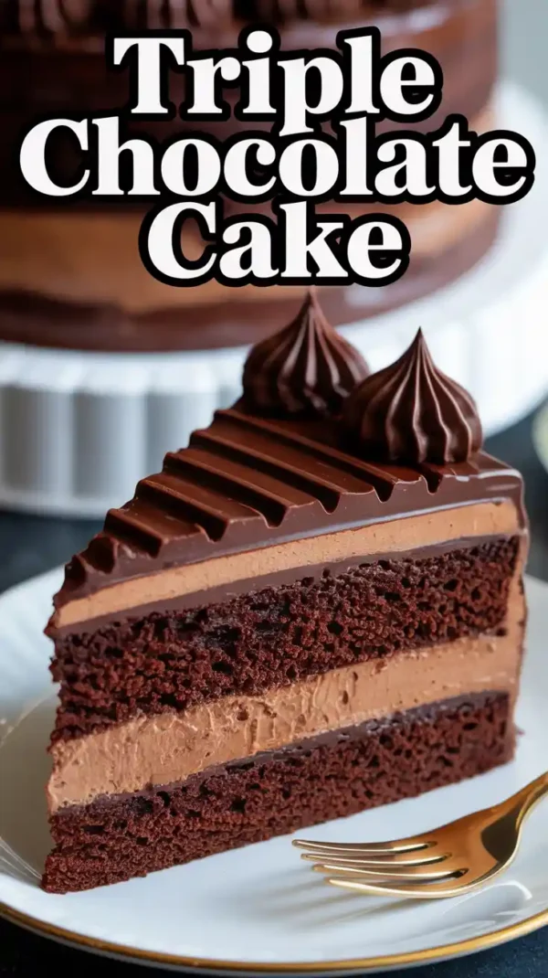 🍫 Triple Chocolate Cake Recipe: A Decadent Dessert (2025)