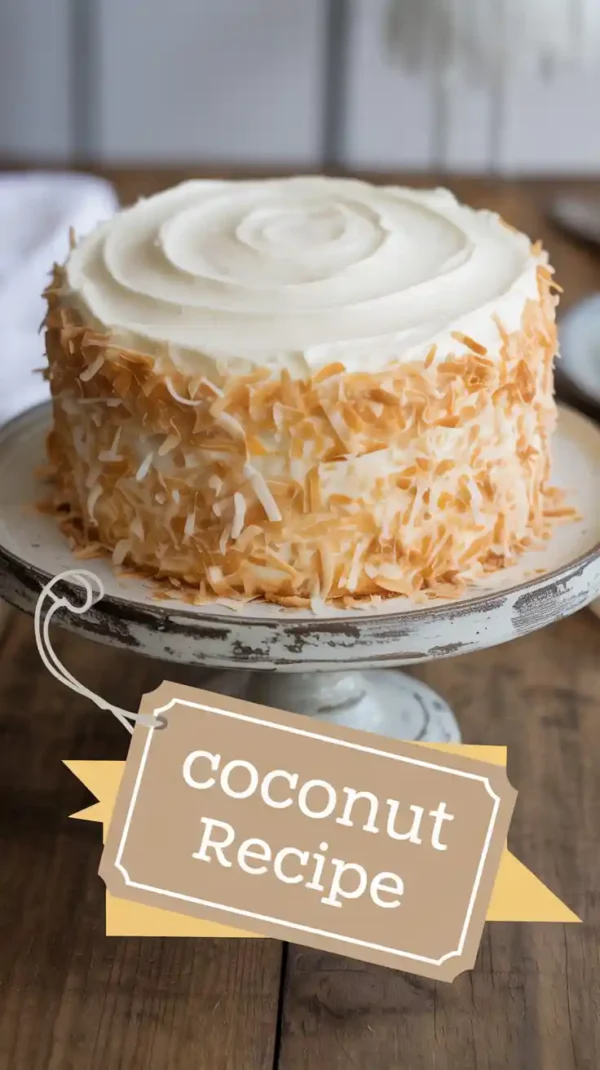 🥥 Coconut Cake Recipe (2025): Soft, Fluffy & Full of Coconut Flavor