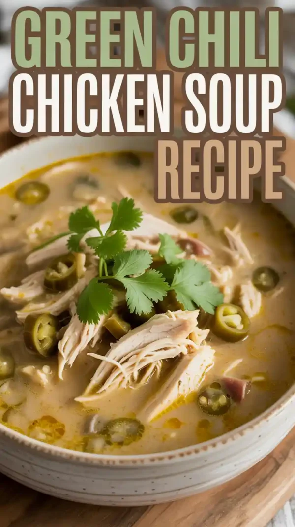 🌶️ Green Chili Chicken Soup Recipe – Creamy, Spicy & Comforting (2025)