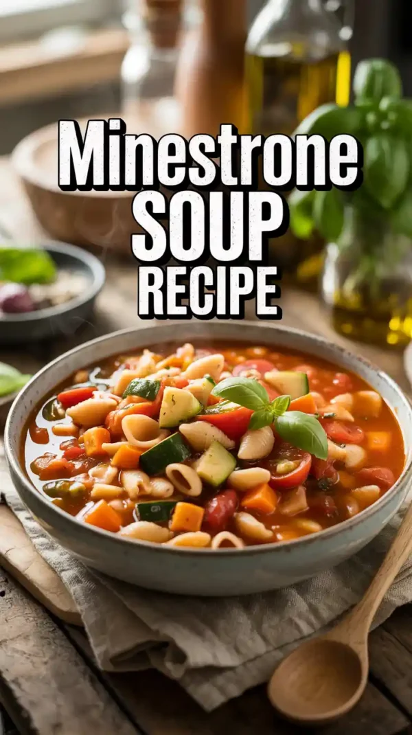 🥣 Classic Minestrone Soup Recipe (Authentic Italian Comfort in Every Spoonful)