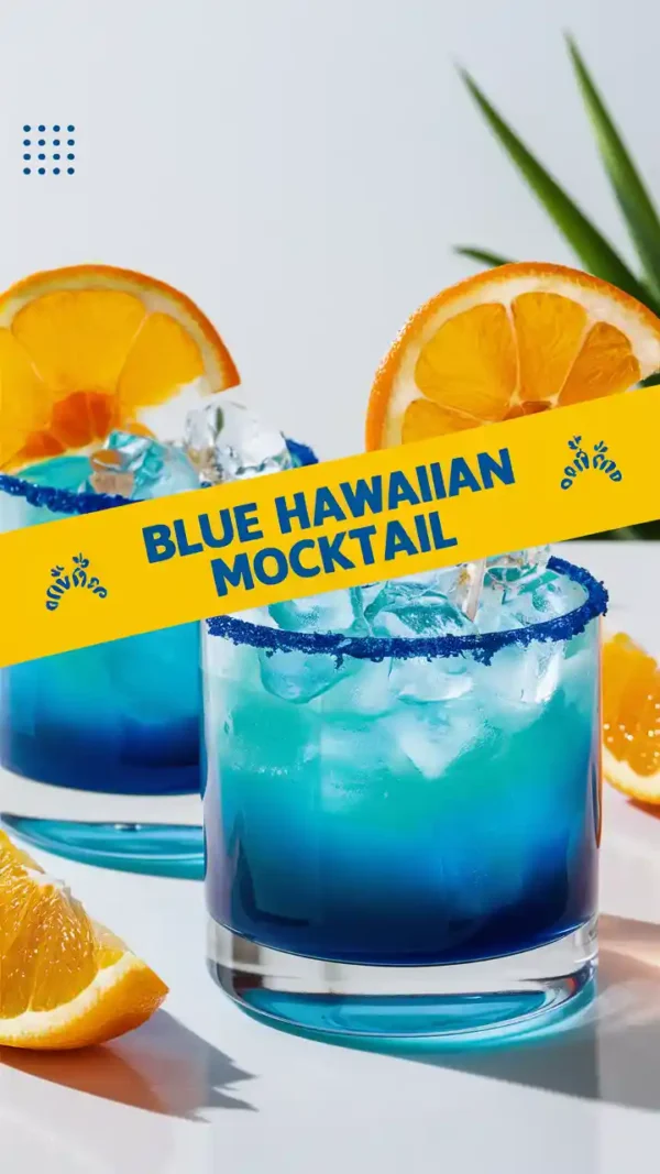 Blue Hawaiian Mocktail Recipe (Alcohol-Free Tropical Escape)